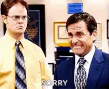 Michael Scott Sorry Face