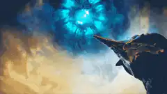 Thor summons lightning and transforms