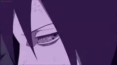 Sasuke uses Amaterasu on Sakura