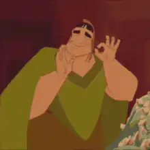 Chef Gusteau giving an okay sign