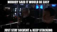 Nobody Said It Would Be Easy Just Stay Solvent