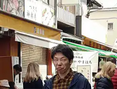 Man making funny face on street
