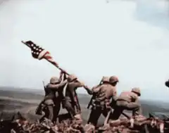 Raising the flag on Iwo Jima