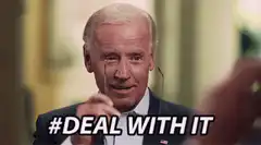 Joe Biden puts on sunglasses deal with it