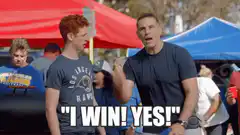 I Win! Yes! Guy Celebrating