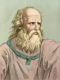 Portrait of an old bearded man