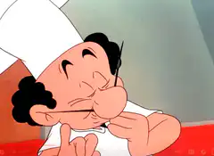 Chef pinching his nose