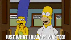 Homer and Marge Simpson marriage license