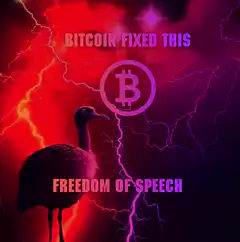 Bitcoin fixed freedom of speech ostrich