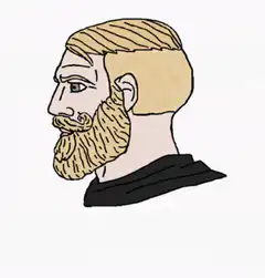 Bearded man with glowing eye says Yes