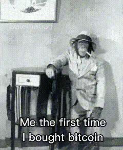 Chimpanzee first time bought bitcoin