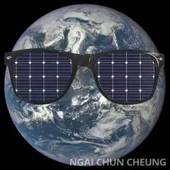 Elon Musk on Earth with solar glasses