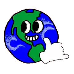Earth giving thumbs up