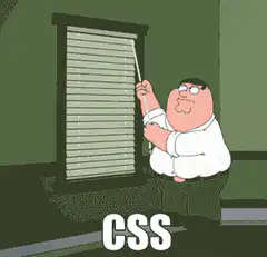 Peter Griffin breaks window blinds
