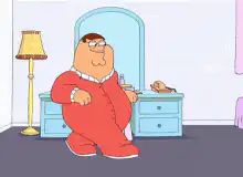 Peter Griffin wakes Lois up