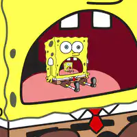 SpongeBob screaming inside SpongeBob's mouth
