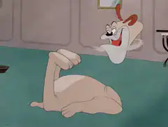 Dog spinning head and body