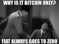 Why is it Bitcoin Only? Fiat Always Goes to Zero
