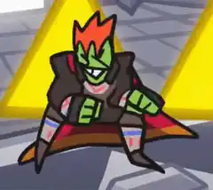 Green goblin laughing maniacally