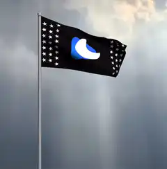 Nostr Flag Waving in Wind