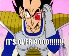 Vegeta smashes scouter It's over 9000