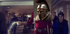 Homer Simpson as a Spartan