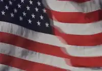 American flag waving