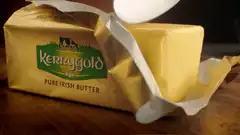 Kerrygold butter being sliced