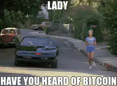 Knight Rider Bitcoin Lady