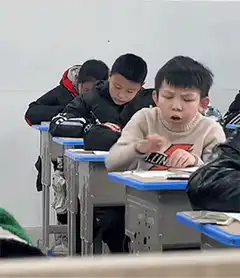 Students sleeping in class
