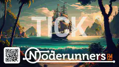 Noderunners FM stock market tick animation