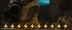 Rocket Raccoon screaming yeah