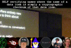 Self certifying names presentation
