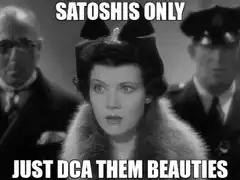 Satoshi's Only Just DCA Them Beauties