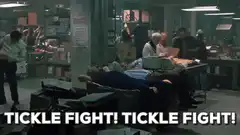 Tickle Fight in the Office