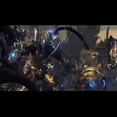 Protoss warriors fighting in StarCraft
