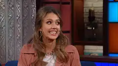 Jessica Alba smiling and laughing