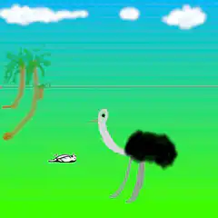 Ostrich checks dead bird then goes to Nostr