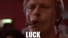 Patrick Stewart smoking cigar LUCK