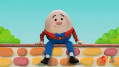 Humpty Dumpty sitting on a wall