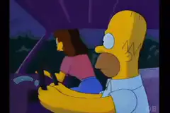 Homer Simpson finds circuit board in Marge's pants