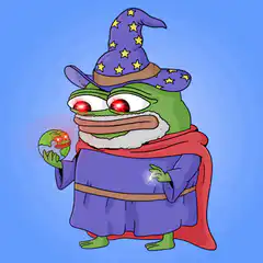 Pepe the Frog Wizard Holding Earth