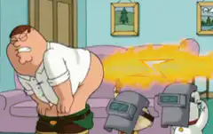 Peter Griffin Farts on Brian and Stewie