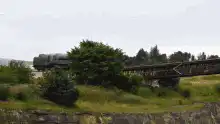 train falls off cliff