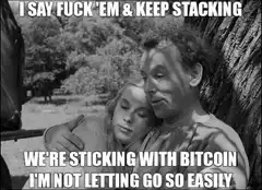 I Say Fuck 'Em And Keep Stacking Bitcoin