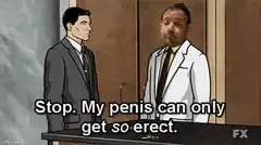 My penis can only get so erect