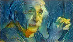 Albert Einstein painting