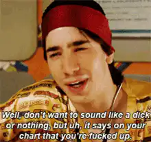 Dude says you're fucked up