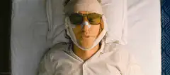 O.J. Simpson in hospital bed
