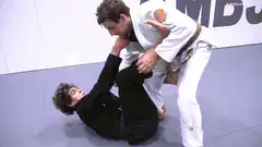 Brazilian Jiu-Jitsu guard pass and sweep